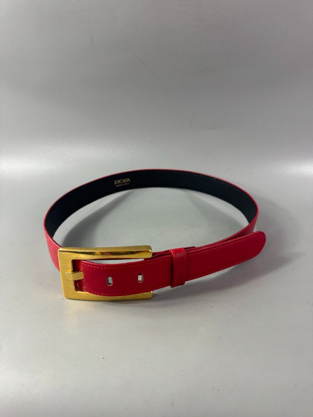 Escada Made in Italy Red Leather Blet